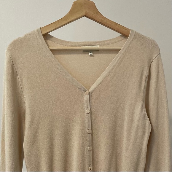 Ava Cardigan in Cream - Picture 3 of 7